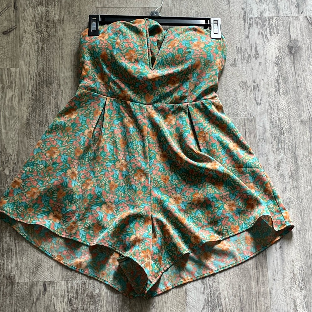 Floral romper.